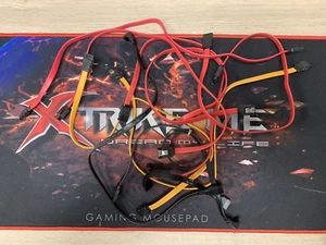 job lot of 10 sata leads. mixed sizes and colours - Picture 1 of 3