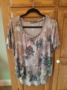 Top floral Maurices para mujer - Mauve - talla grande - Imagen 1 de 4