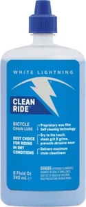 White Lightning Clean Ride Bike Chain Wax Lube - 8oz, Drip - Picture 1 of 1