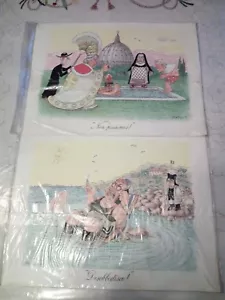 LOTTO 9 STAMPE DA CORNICE 39X29 CM DI GIORGIO FORATTINI ANNO 1991 - Foto 1 di 5