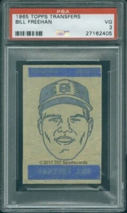1965 Topps Transfers  Bill Freehan PSA 3 (2405) - Picture 1 of 2