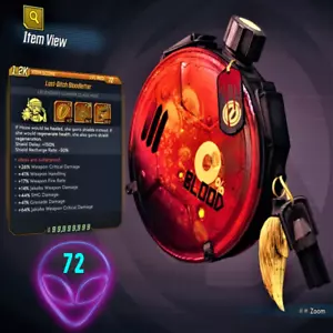 (XBOX) Borderlands 3 ❗MODDED❗ Last-Ditch Bloodletter 🩸 Level 72 ✨MAYHEM 10 - Bild 1 von 1