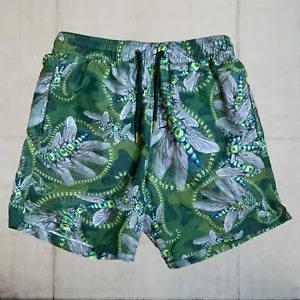 Pantaloncini da bagno Pretty Green x Katie Eary verde scuro taglia XS ottime condizioni - Foto 1 di 14