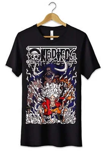T-Shirt Maglietta Anime Monkey D Luffy Rubber Gear 5 VS Kaido One Piece - Picture 1 of 3