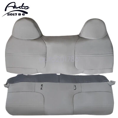 For 1999-2002 Ford F350 F450 F550 XL Super Duty Full Bottom Top Bench Cover Gray - Image 1 of 4