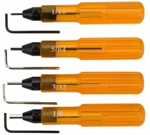 AIRCRAFT / AVIATION TOOLS NEW 4 PC SET HEX / ALLEN KEY DRIVER FOR HI LOKS - Picture 1 of 1
