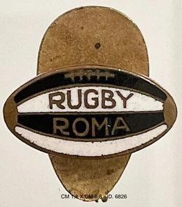 RUGBY ROMA DISTINTIVO DI CLUB PRODUTTORE SAF STABILIMENTI ARTISTICI FIORENTINI - Picture 1 of 2