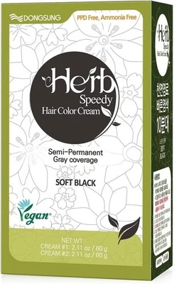 Herb Speedy Ppd Free Hair Dye, Ammonia, Paraben Free Hair Color Natural Black Od