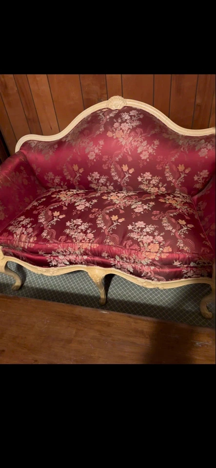 Antique Love Seat Couch - Image 1 of 1