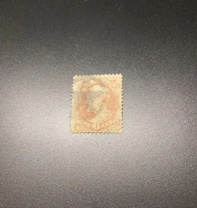 U.S. Scott #186 Abraham Lincoln 1879 6¢ Used Single Stamp NG - Picture 1 of 2