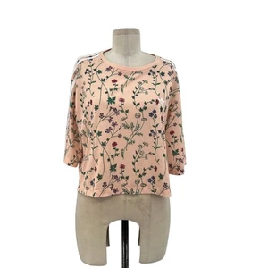 Adidas Originales Camiseta Top Corta Floral Sin Sol Rosa Talla Mediana - Imagen 1 de 14