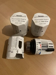 3x Heimeier Thermostat-Kopf K 6000 - 00.500 Weiß Neu Ovp - Bild 1 von 1