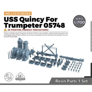 Piezas de actualización de modelo LYCG700303 1/700 USS Quincy para trompetero 05748 - Imagen 1 de 11