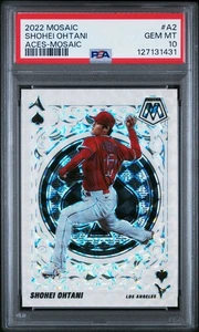 2022 Mosaic Aces Shohei Ohtani Pitching RC #A2 PSA 10 - Picture 1 of 2