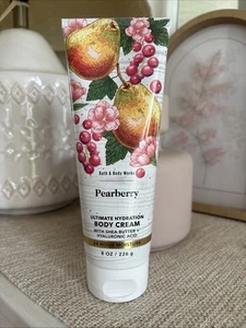 Bath & Body Works Pearberry Body Cream Moisturizer Freesia Pear Apple Full Size - Picture 1 of 3