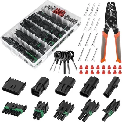 Automotive Electrical Connector Kit Waterproof 22-14AWG 20 Kits with Tools - Image 1 of 4