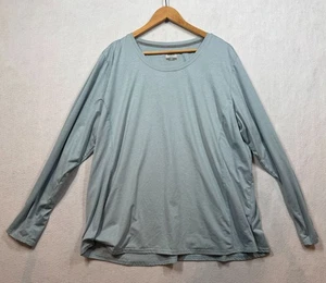 Ridgecut Toughwear Long Sleeve Shirt Grayish Blue Scoop Neck Casual Women's 2X - Picture 1 of 4