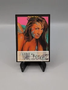 2000 WITCHBLADE MILLENNIUM Autograph Card Matt Busch Black Ink #437/700 - Picture 1 of 5