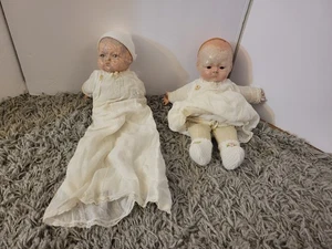 (2) Antiguo 1924 EIH Co. Bebé Muñeca Par Ojos de Hojalata Halloween Ojos Espeluznantes - Imagen 1 de 21