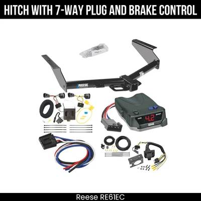Hitch Tow PKG+ Brake Control For 08-12 Jeep Liberty 44585 2" Receiver Class 3 - Image 1 of 4