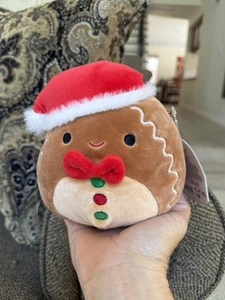 Squishmallow Jordan The Gingerbread 8 Zoll Weihnachten Plüsch Neu mit Etikett - Bild 1 von 2