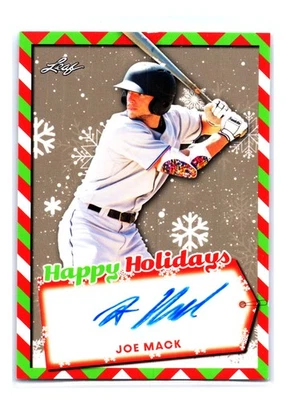 Joe Mack 2022 Leaf Happy Holidays Autographs #HH-JM1 Auto - Image 1 of 2