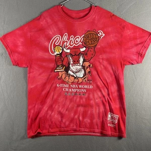 Chicago Bulls Shirt Mens XL NBA Basketball 6-Time Champions Mitchell & Ness Tee - Picture 1 of 7