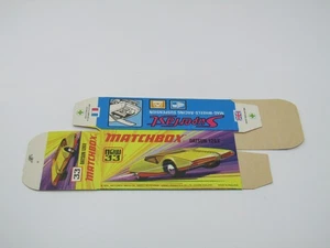Matchbox Superfast No 33 Datsun 126X Original Flat unfolded empty box Mint - Picture 1 of 2