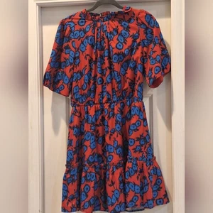 Sugarlips rot blau Blumen Damen Rüschen Kleid Ole Miss Louisiana Tech Party Mini - Bild 1 von 8