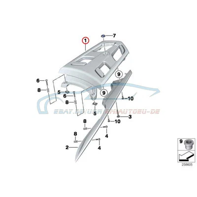 Original BMW 46547681144 - Gepäckbrücke - Bild 1 von 3