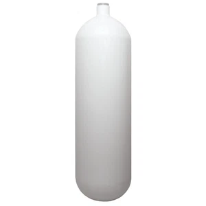 SF-1 TopDeal: 12 l konvex 232 bar Stahlflasche weiß ECS M25*2 ohne Ventil - Bild 1 von 2