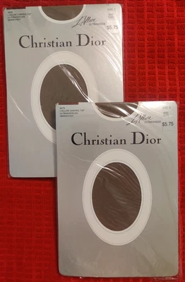 2 L'Allure Control Top Untrasheer Leg Sandalfoot Pantyhose Sand Taupe Size2 NIP! - Image 1 of 4