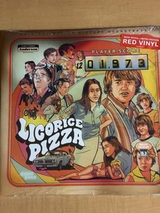 VARIOUS ARTISTS Licorice Pizza -TWO RECORDS-SEALED-RED VINYL-FREE SHIPPING - Picture 1 of 3