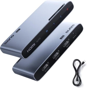 llano HDMI 2.1 Splitter 8K@60Hz 1 in 2 out Splitter, 48Gbit/s, 4K@120Hz 240Hz, H - Bild 1 von 8