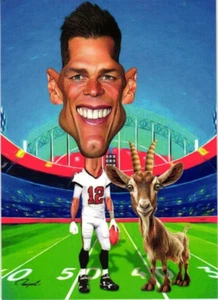 T Breyer einzigartige verrückte Karikaturkarte mit der Ziege - Bild 1 von 4