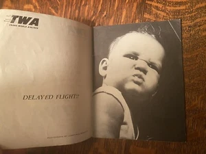 Libretto Vintage TWA Airlines Pubblicità Bambini Slogan Divertenti Fotografi 5x4 - Foto 1 di 8