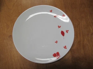 Plato de cena Home PÉTALOS PRENSADOS ROJO 11" cupé blanco 6 disponibles - Imagen 1 de 3
