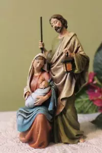 Heilige Familie Resin Statue 6 in Figur Indoor Outdoor Qualität Jesus Maria Josef - Bild 1 von 6