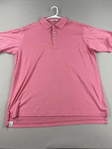 Camisa polo Peter Millar para hombre XL extra grande rosa algodón manga corta - Imagen 1 de 11