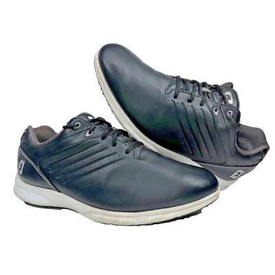 Footjoy Mens 11.5 Wide ARC SL 59702 Black Lace Spikeless Sneaker Cleats Shoes - Image 1 of 4