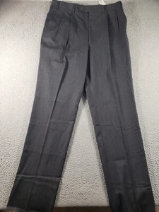 Brooks Brothers Pants Men's 37x37 Gray Pleated 100% Wool Made In USA NWT Stretch - Picture 1 of 13