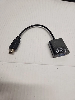 Moread HDMI to VGA Gold-Plated HDMI to VGA Adapter (Male to Female) for Computer - Image 1 of 4