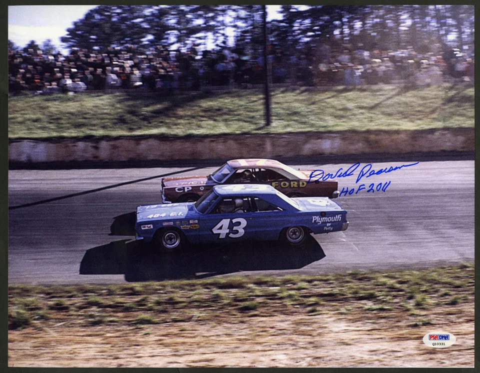 David Pearson SIGNED 11x14 Photo Richard Petty NASCAR HOF 11 PSA/DNA AUTOGRAPHED - Image 1 of 1