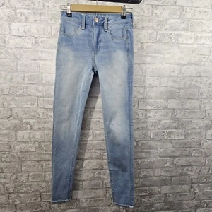Pantalones de mezclilla American Eagle - Pantalones de mezclilla ajustados súper elásticos 360 - Talla 2 - Imagen 1 de 6