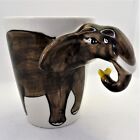 Windhorse 3D Elephants Head Mug Beaker Hand Painted Animal Home Birthday Gift