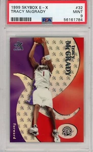 1999-00 Skybox E-X #32 Tracy McGrady - HOF Toronto Raptors - PSA 9 - Picture 1 of 2