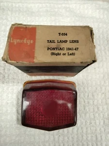 NORS 1941-1947 Pontiac T-334 Tail Lamp Lens Lynx Eye Right Left - Picture 1 of 4