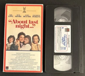 About Last Night VHS Rob Lowe Demi Moore James Belushi Elizabeth Perkins (1986) - Picture 1 of 9