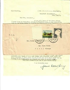 CS34 Cvr 1953 Kemperhof to USA LETTER Eastern Zone still Rationed bred sugar Tat - Picture 1 of 2