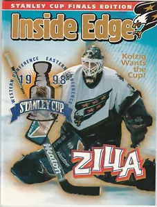 Revista Washington Capitals Inside Edge 1998 edición Stanely Cup NHL hockey - Imagen 1 de 1